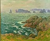 "L'Île d'Ouessant, la chaussée Keller"(1897)