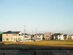 久留美地区の町並み（平田にて）