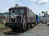 隼祭開催日にお披露目された北陸鉄道ED301（2011年8月）