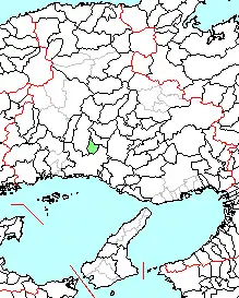 香寺町、県内の位置