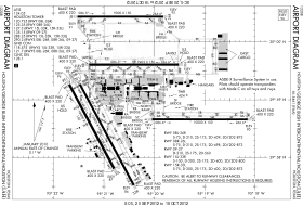 連邦航空局・空港図