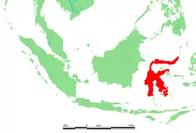 スラウェシ島の位置