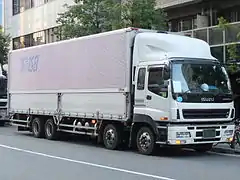 貨物自動車（貨物車）の例。多くの荷物を運べる。