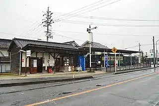 井笠鉄道本線新山駅（現・井笠鉄道記念館）