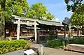 （左から）城方向八幡宮・鞴神社・家造祖神社・浄瑠璃神社