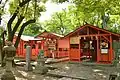 （右から）鴫野神社・源九郎稲荷神社・稲荷神社