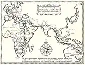 インペリアル・エアウェイズの運航路線（1935年4月時点）