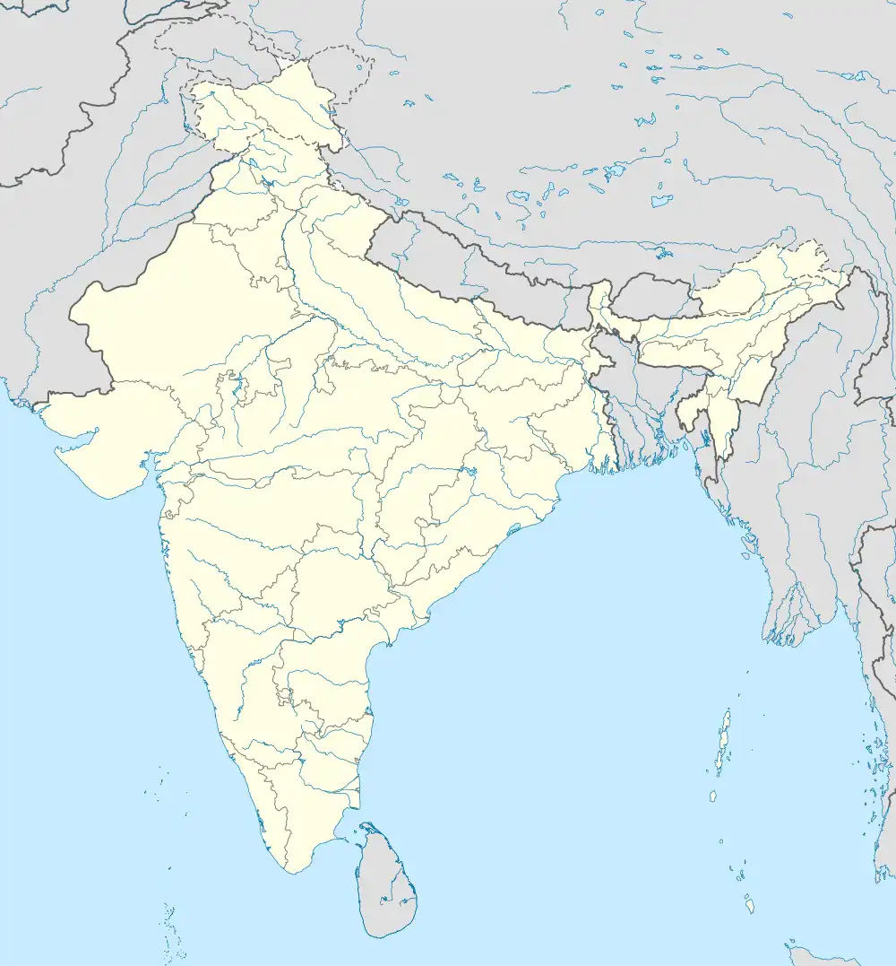 ギルナール山の位置（インド内）