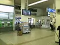 旧駅北側中央改札口（現在は通路として開放）