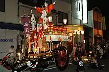 石取祭の祭車（桑名祭車）は三輪