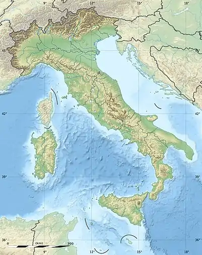 イタリア中部地震 (2016年8月)の位置（イタリア内）