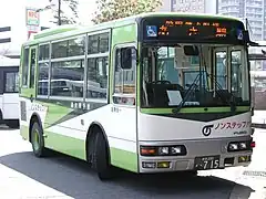 小型路線車両（盛岡駅東口にて）