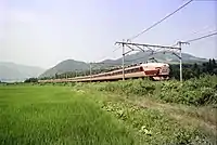 489系 特急「白山」（1978年、越後中里駅駅 - 岩原スキー場前駅間）