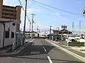 忠岡町内を走るJR阪和線（忠岡町と和泉市の境界線付近）