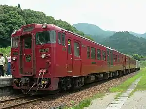 「いさぶろう」・「しんぺい」（2009年7月4日 真幸駅）