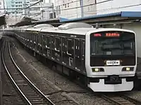 トウ502編成命名100周年記念ラッピング（2009年11月29日 代々木駅）