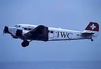 JU-AIR JU52（HB-HOS、2000年3月19日撮影）