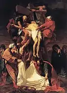 ジャン・ジュヴネ作 The Descent from the Cross (1697)