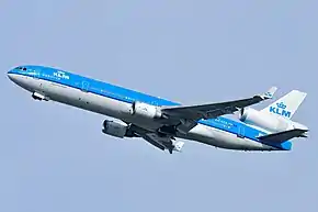 KLMオランダ航空のMD-11(同社は最後までMD-11の旅客型を運航した)