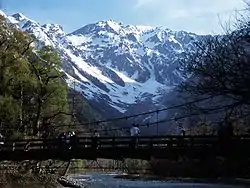 梓川と河童橋（上高地）