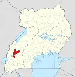 Location of カムウェンゲ県