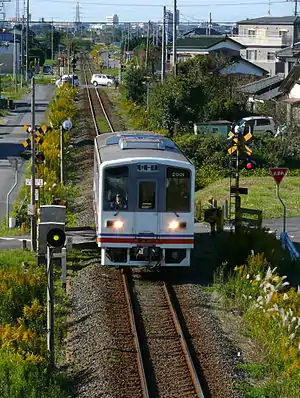 竜ヶ崎線入地-竜ヶ崎間を走るキハ2000形気動車