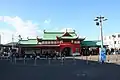 竜宮を模した小田急江ノ島線片瀬江ノ島駅（神奈川県藤沢市）