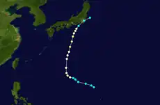 カスリーン台風の進路