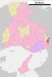 川西市位置図