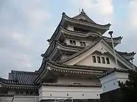 川島城の模擬天守