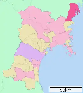 気仙沼市位置図