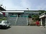 耐震補強工事前の南口駅舎（2004年7月）