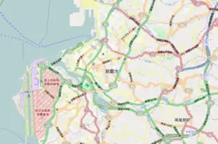 沖縄県営奥武山公園の位置（那覇市内）