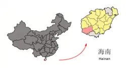 楽東県の位置