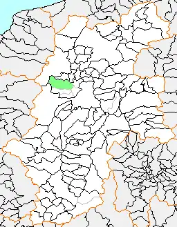 穂高町の県内位置図