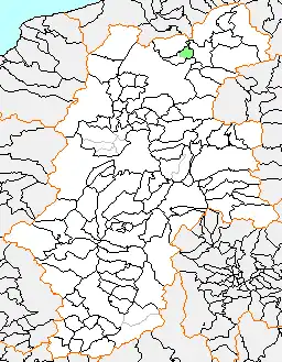 三水村の県内位置図