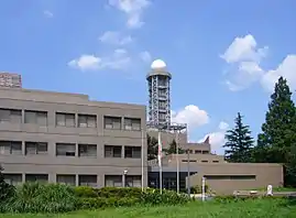 気象大学校（中央奥が東京レーダー）