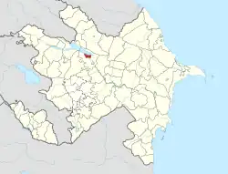 Location of Mingəçevir