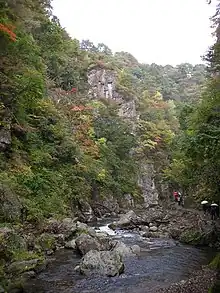 鳴子峡の峡谷内