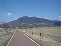 つくばりんりんロードから望む筑波山