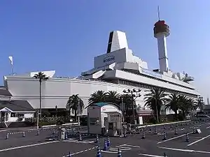 展示場の一部として使われた船の科学館（東京都品川区）