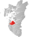 サンドネスの位置の位置図