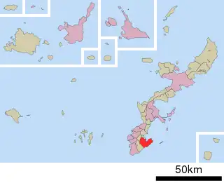 南城市位置図