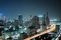 神戸市都心部の夜景