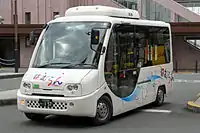 運行開始当初の車両 (B202)日野・ポンチョ（初代・リアドア付）