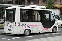 運行開始当初の車両 (B202)日野・ポンチョ（初代・リアドア付）