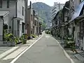 錦町界隈の家並み。