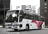 西鉄高速バス社番6020/福岡200か 1981（日産ディーゼルPKG-RA274RBN）西鉄高速バス担当、ハイデッカー・2+1列シート