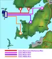 オンス島に向かう渡航場