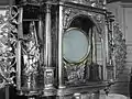 Fixed monstrance in the Old Catholic church in Oudewater, the Netherlands.